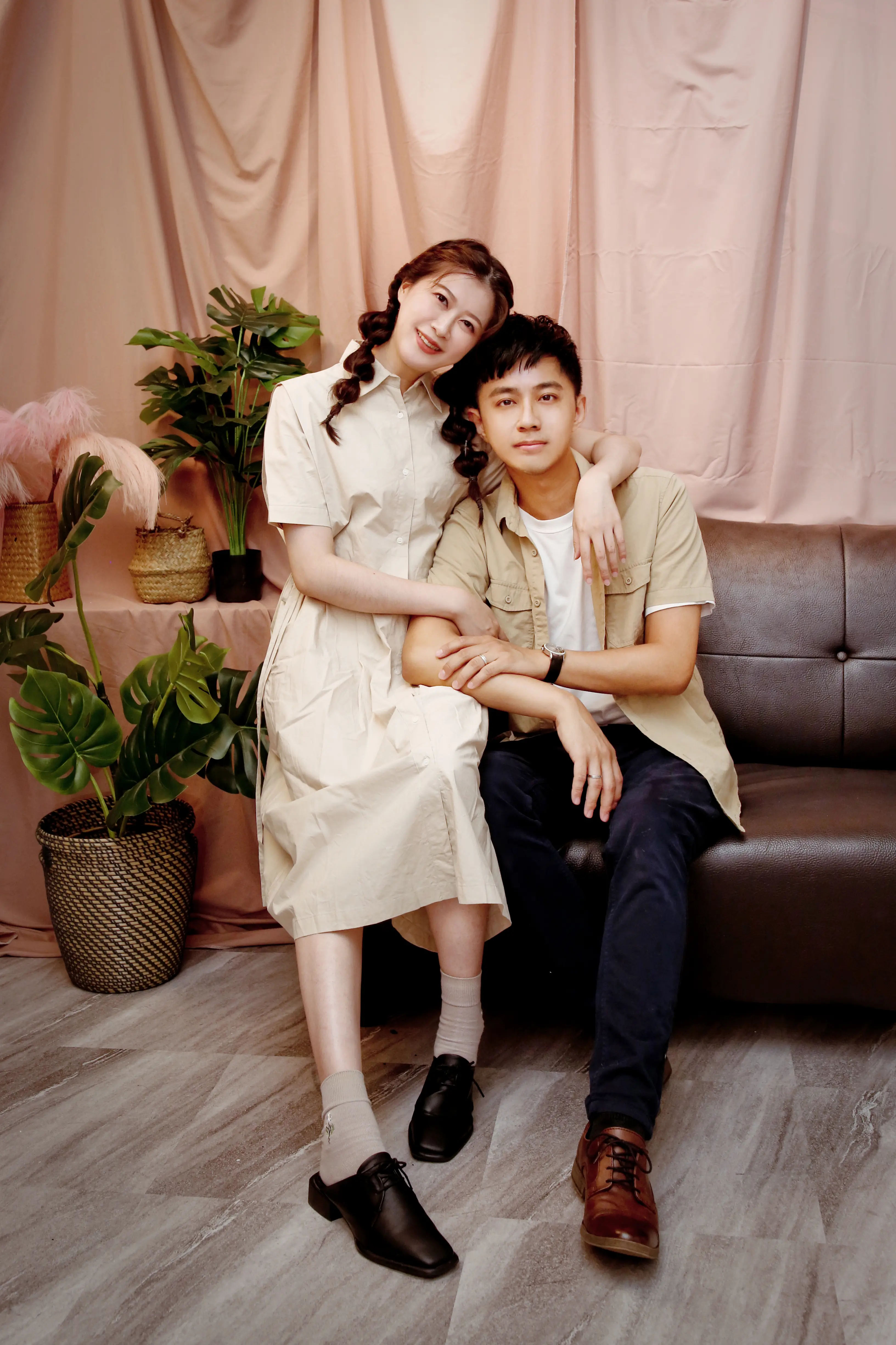 高雄自備便服全家福｜家庭雙人合照
